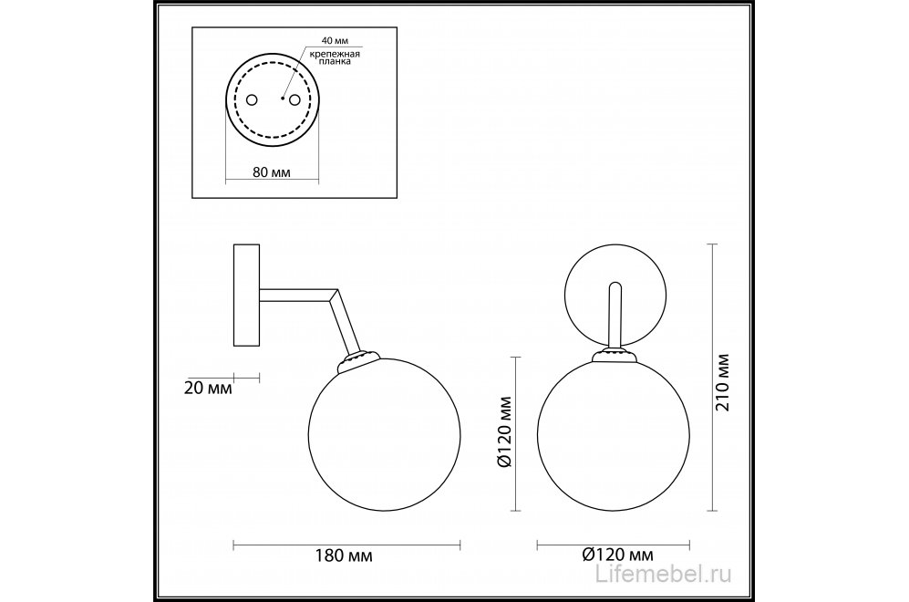 Бра Estelle 4418/1W
