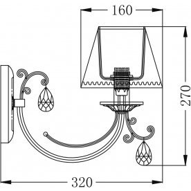 Бра Soffia RC093-WL-01-R