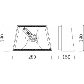 Настенный светильник Elegant 28 ARM365-01-R