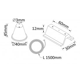 Подвесной комплект CLT 0.210 03 WH