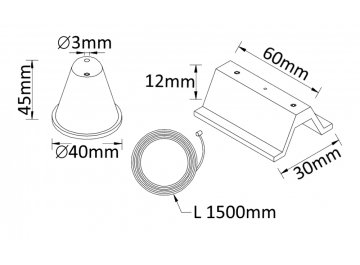 Подвесной комплект CLT 0.210 03 WH