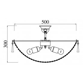 Люстра на штанге Croce X82-50x50-N