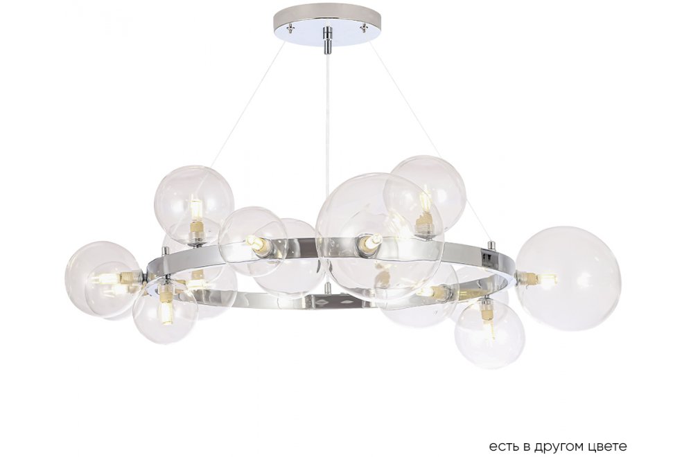 Люстра AGATA SP15 V2 CHROME/TRANSPARENTE
