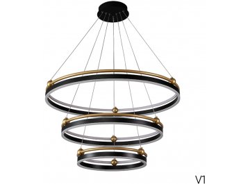 Люстра с пультом FERNANDO SP158W LED BLACK/GOLD