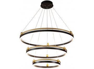 Люстра с пультом управления FERNANDO SP158W LED BLACK/GOLD