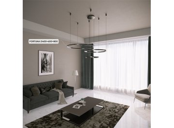 Люстра с пультом управления FORTUNA SP158W LED BLACK