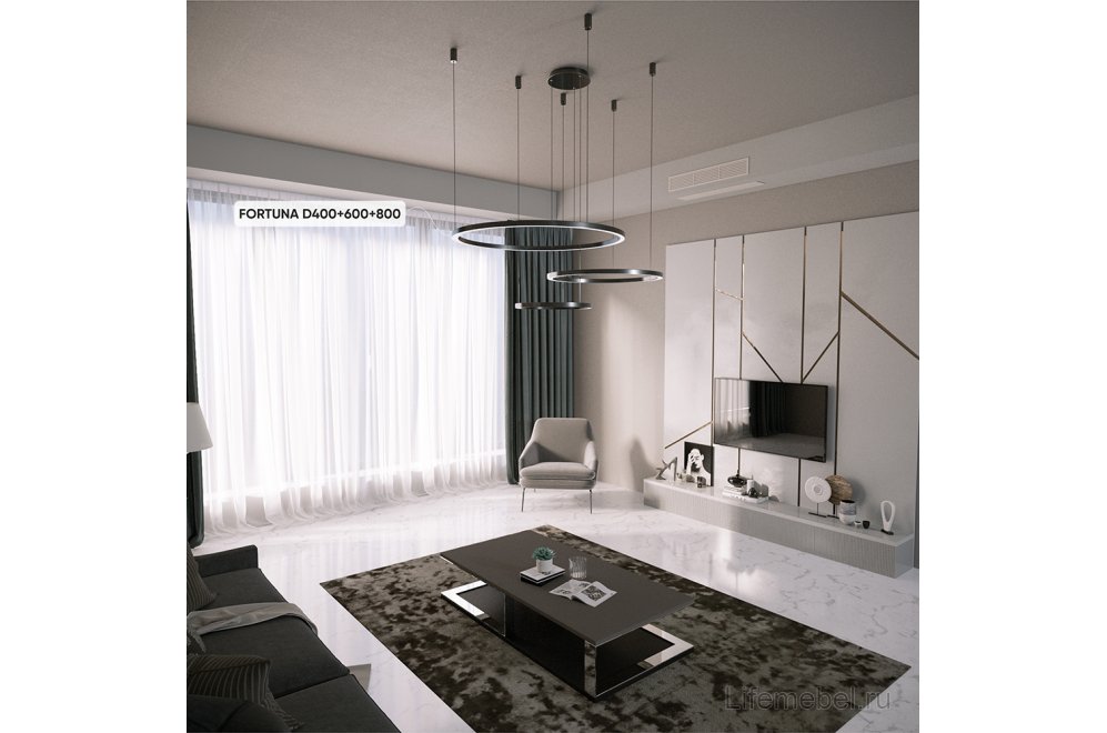 Люстра FORTUNA SP158W LED BLACK