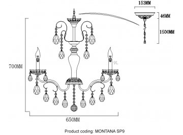 Люстра MONTANA SP9