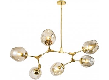 Люстра на штанге Branching WTL1201-6GD-CO