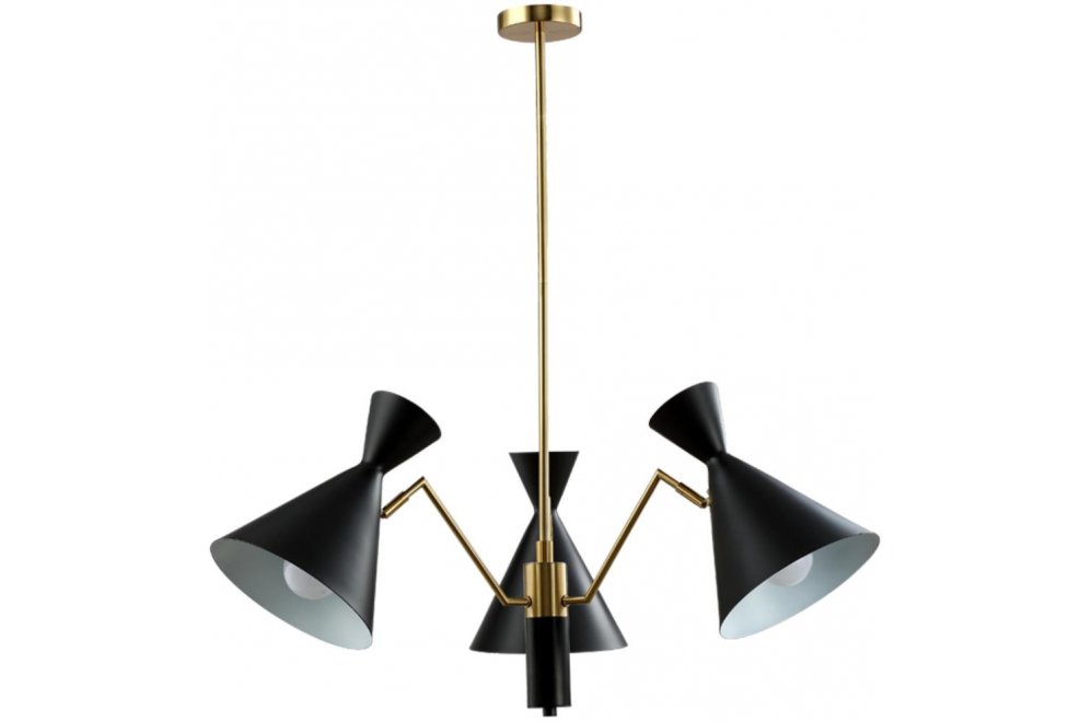 Люстра на штанге JOVEN SP3 GOLD/BLACK