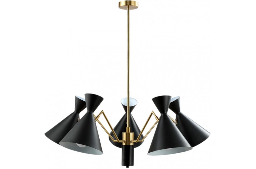Люстра на штанге JOVEN SP5 GOLD/BLACK