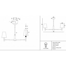 Люстра Zaragoza H001CL-05BS