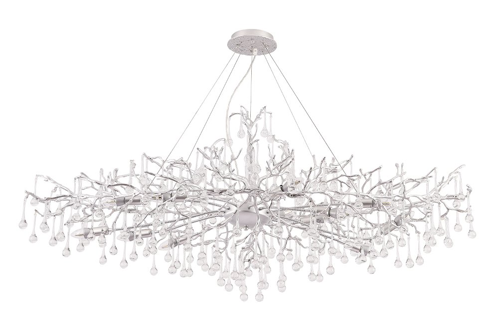 Люстра REINA V2 SP12 L1500 SILVER PATINA