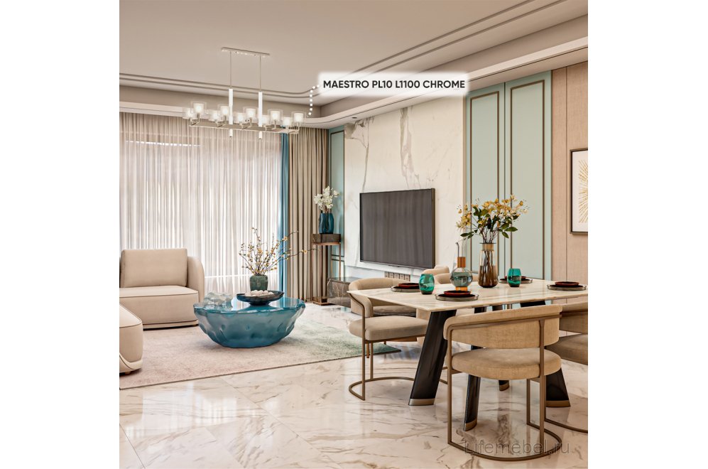 Люстры MAESTRO SP-PL10 L1100 CHROME