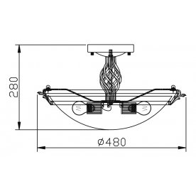 Светильник на штанге Combinare CL232-03-R