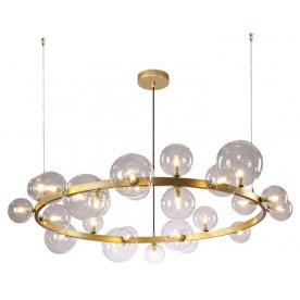 Подвесная люстра AGATA SP24 V2 GOLD/TRANSPARENTE