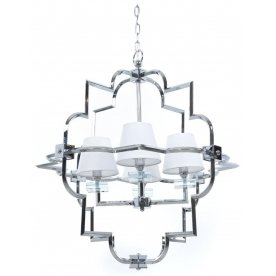 Подвесная люстра LDP 8020-4 CHR+WT
