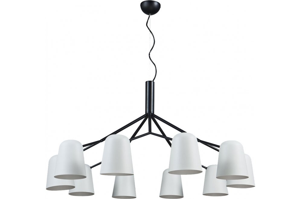 Подвесная люстра ENRIQUE SP10 BLACK/WHITE