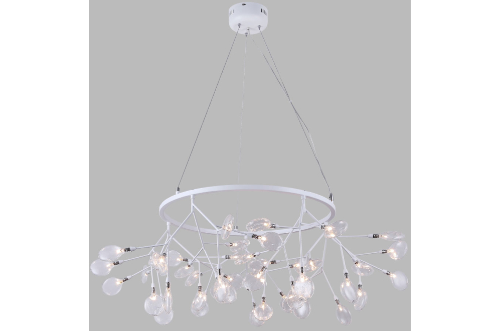 Подвесная люстра EVITA SP45 D WHITE/TRANSPARENT