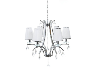 Подвесная люстра LDP 66247-6 WT+CHR