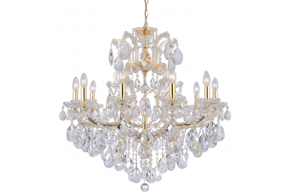 Подвесная люстра ISABEL SP11 GOLD/TRANSPARENT