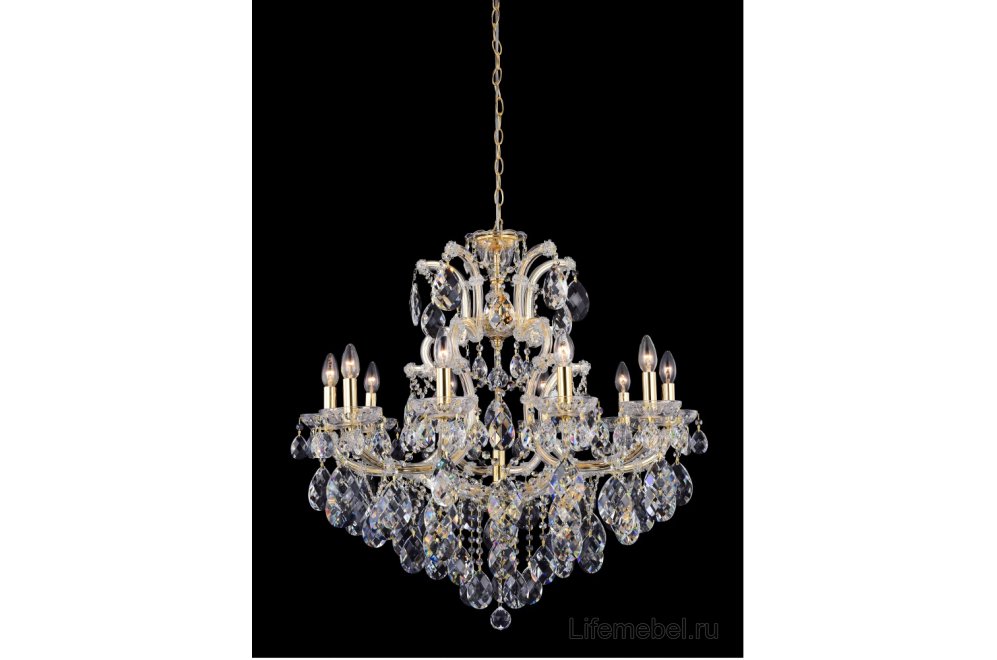 Подвесная люстра ISABEL SP11 GOLD/TRANSPARENT