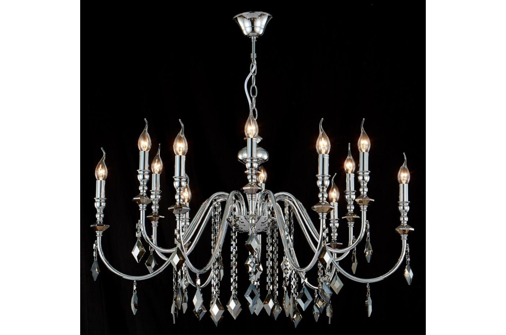 Подвесная люстра MERCEDES SP6+6 CHROME/SMOKE