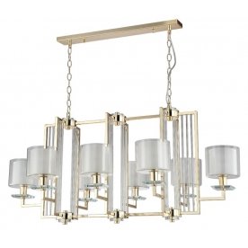 Подвесная люстра NICOLAS SP8 L1000 GOLD/WHITE