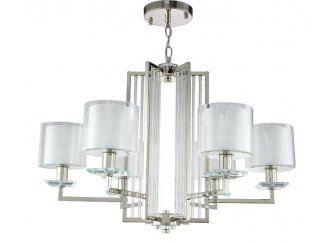 Подвесная люстра NICOLAS SP-PL6 NICKEL/WHITE