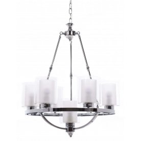 Подвесная люстра LDP 1220-7 CHR+WT