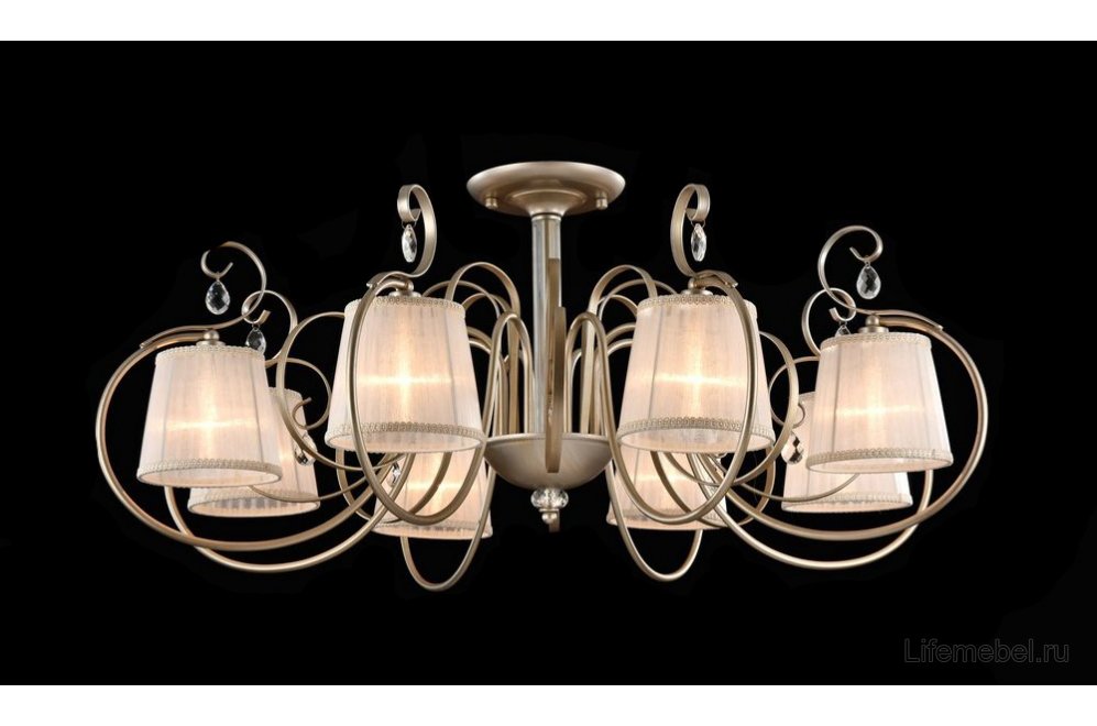 Люстра подвесная Simone FR2020-CL-08-BG шампань