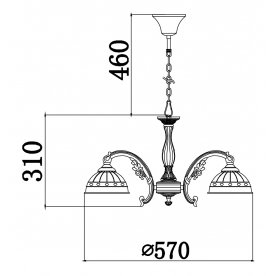 Подвесная люстра Classic 8 CL1011-05-R