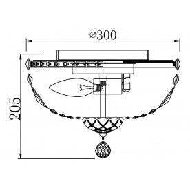 Потолочная люстра Diamant 2 C100-PT30-N
