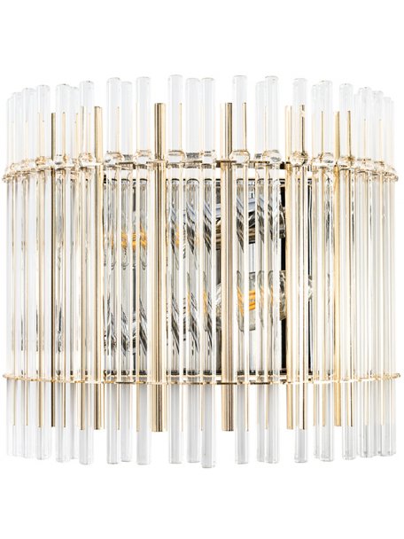 Бра AURELIO AP2 GOLD+CHROME/TRANSPARENT