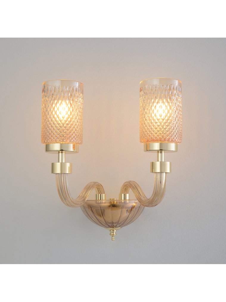 Бра SILVESTRO AP2 AMBER