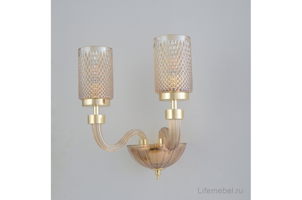 Бра SILVESTRO AP2 AMBER