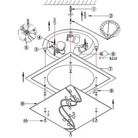 Накладной светильник Ballerina I 48092-3