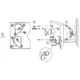 Накладной светильник Burgundy 40404W