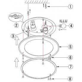 Накладной светильник Indi 48167-2