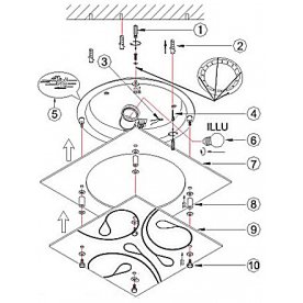 Накладной светильник Jasmina 40408