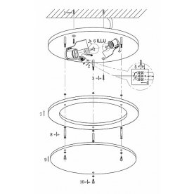 Накладной светильник Regius 48141-2