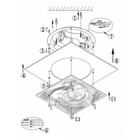 Накладной светильник Sonar 48069