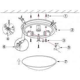 Накладной светильник Tornado 40463-3