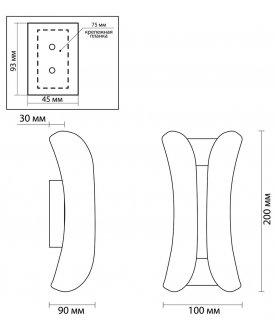 Настенный светильник Krista 3886/6WG