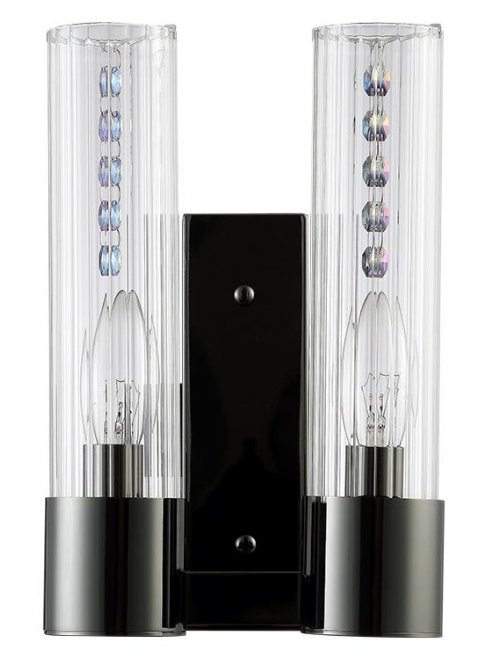 Настенный светильник OTONO AP2 BLACK CHROMIUM/TRANSPARENTE