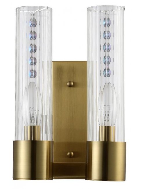 Настенный светильник OTONO AP2 BRASS/TRANSPARENTE