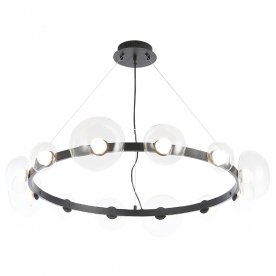 Подвесной светильник BOSQUE SP12 BLACK/TRANSPARENT