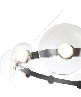 Подвесной светильник BOSQUE SP12 BLACK/TRANSPARENT