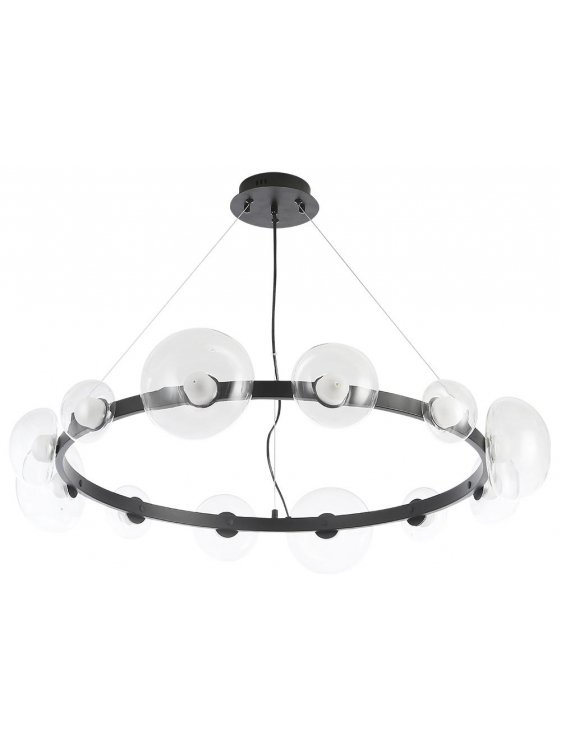 Подвесной светильник BOSQUE SP12 BLACK/TRANSPARENT