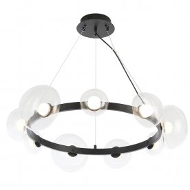 Подвесной светильник BOSQUE SP9 BLACK/TRANSPARENT